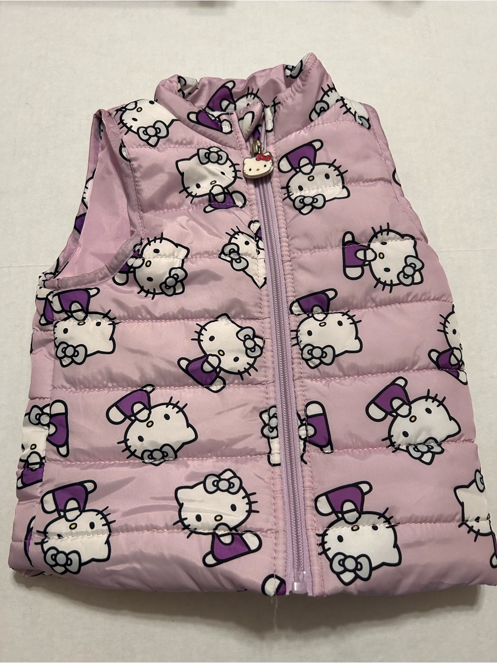 Sanrio Baby Girl 18 M Hello Kitty Pink Puffer Vest Character Zipper Pull